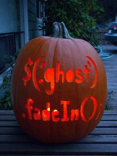 jquery JQuery ghost pumpkin