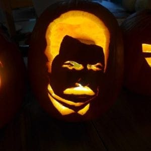 Ron Swanson Pumpkin