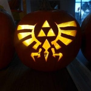 Tri Force Zelda Pumpkin