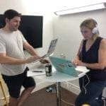 Stephen and Autumn working on google ad certifications during Ship It Day 2019