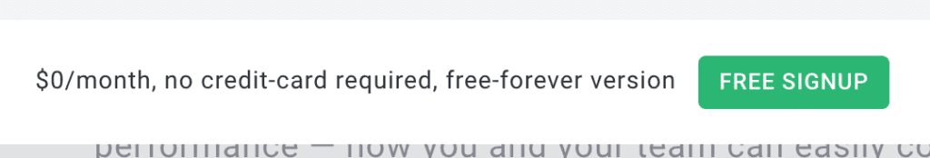 Screenshot of a B2B Lead Generation Offer for a free trial