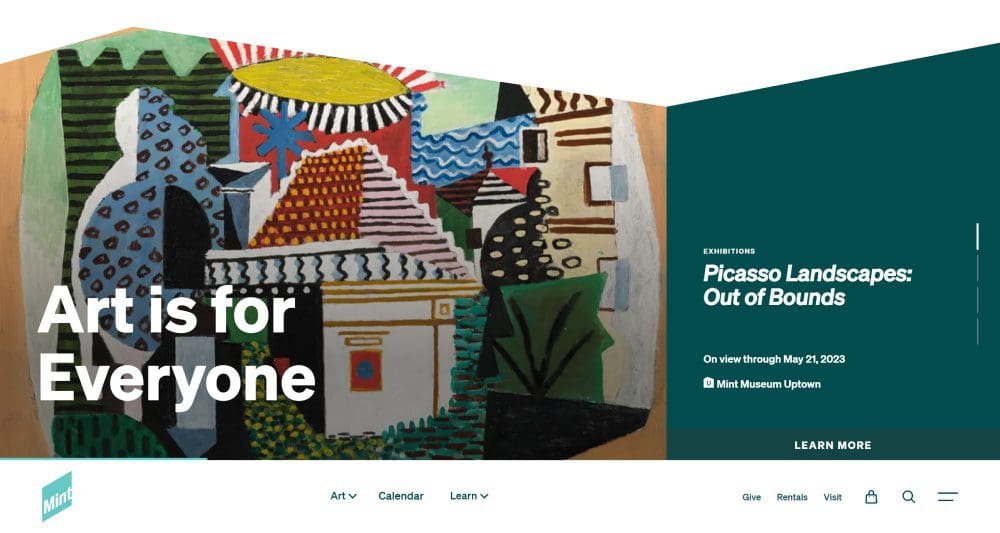 Mint Museum homepage