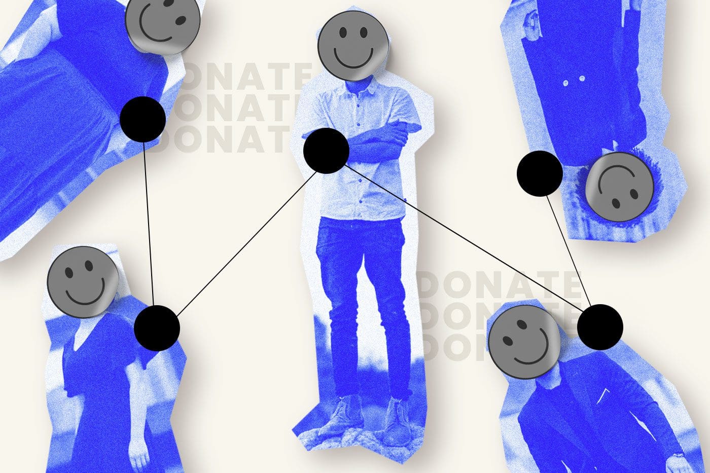 Connection of people who donate to nonprofits