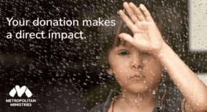 Metropolitan Ministries hurricane banner ad