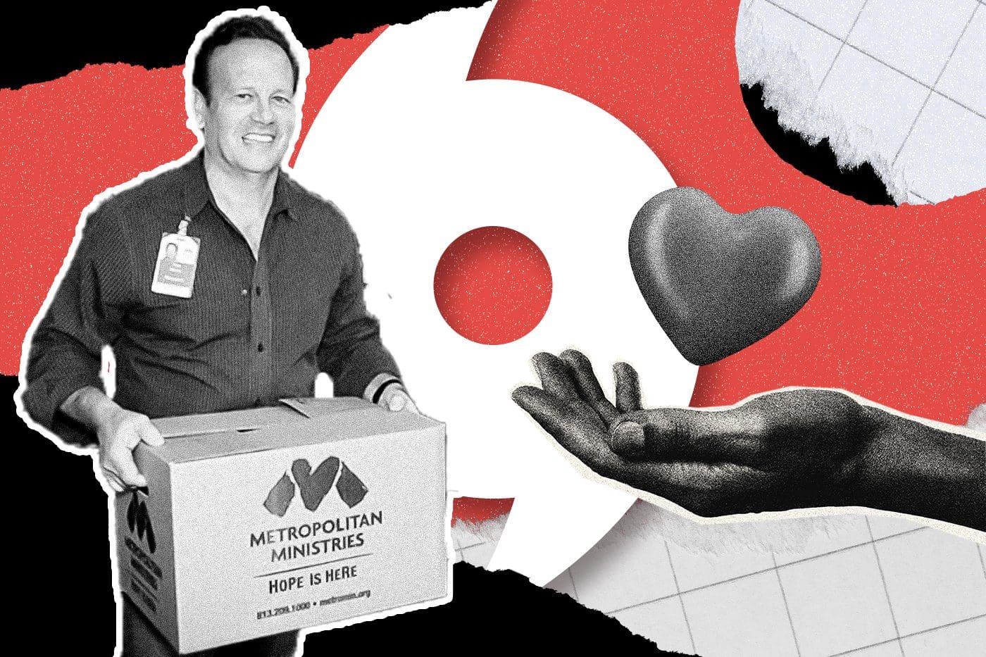 Collage of Metropolitan Ministries assistance after a hurricane