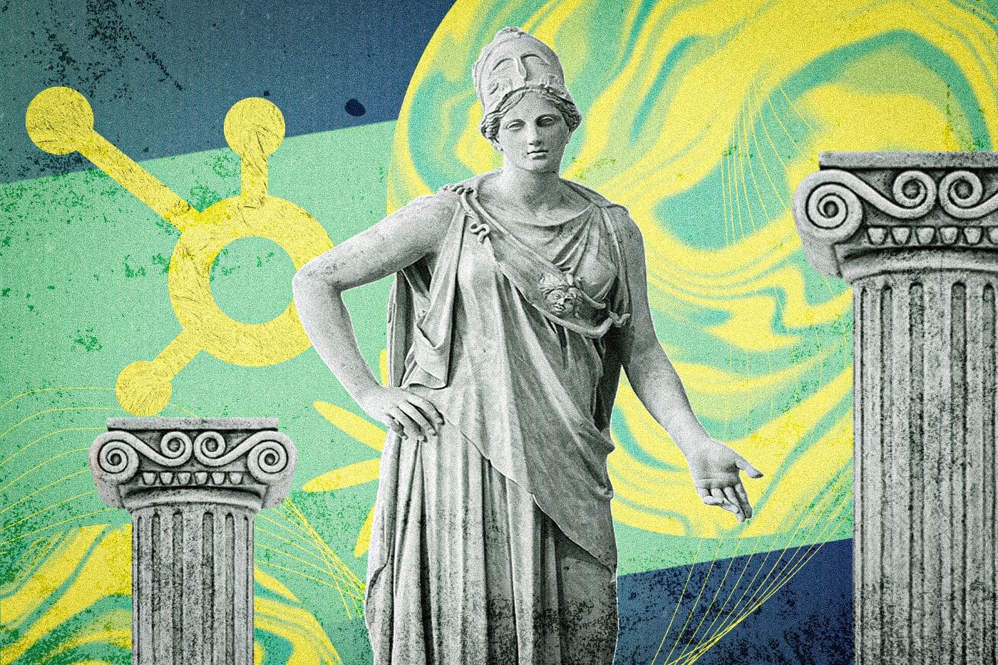 Collage of HubSpot and Museum artifacts