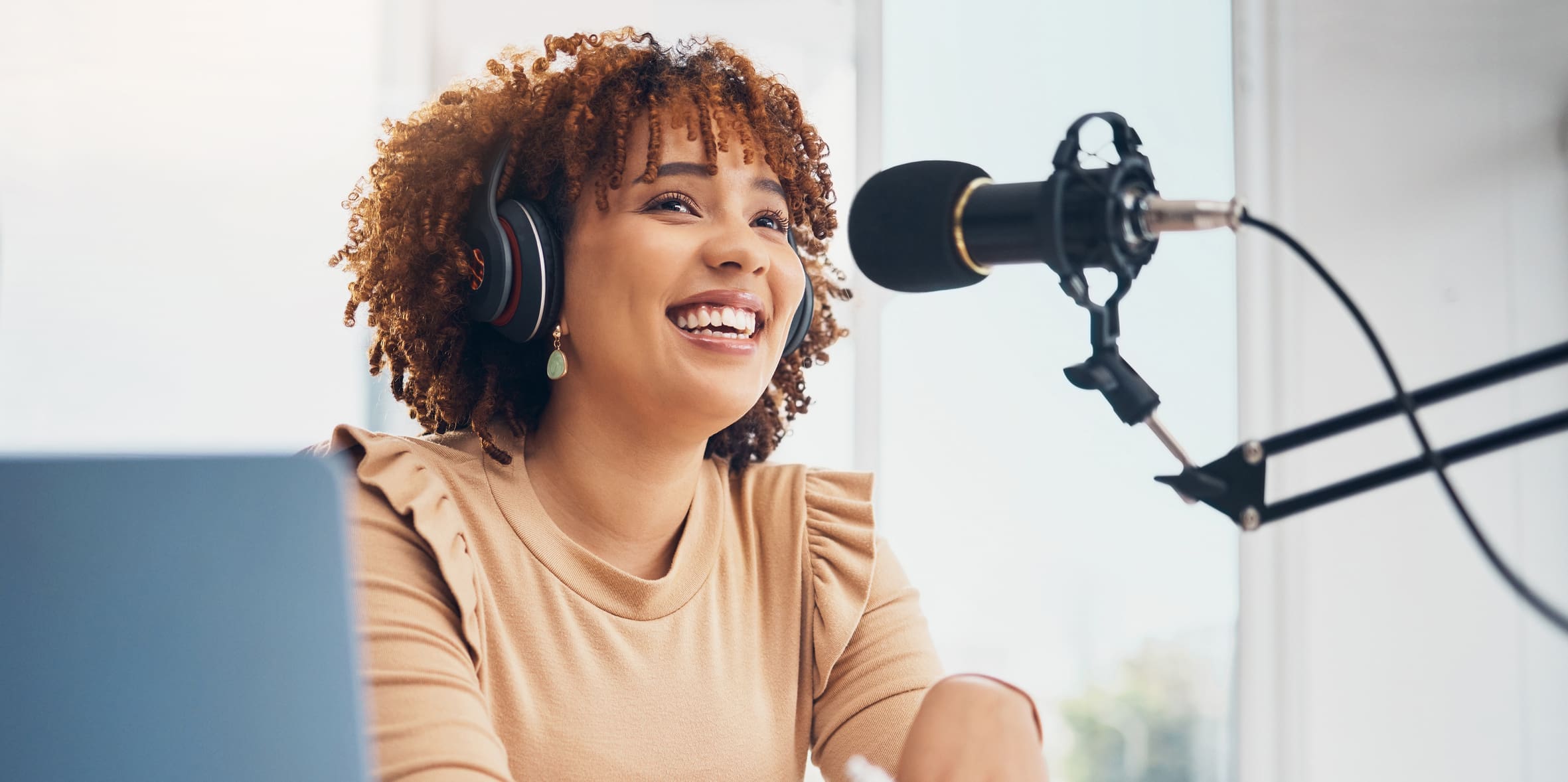 a Black female journalist