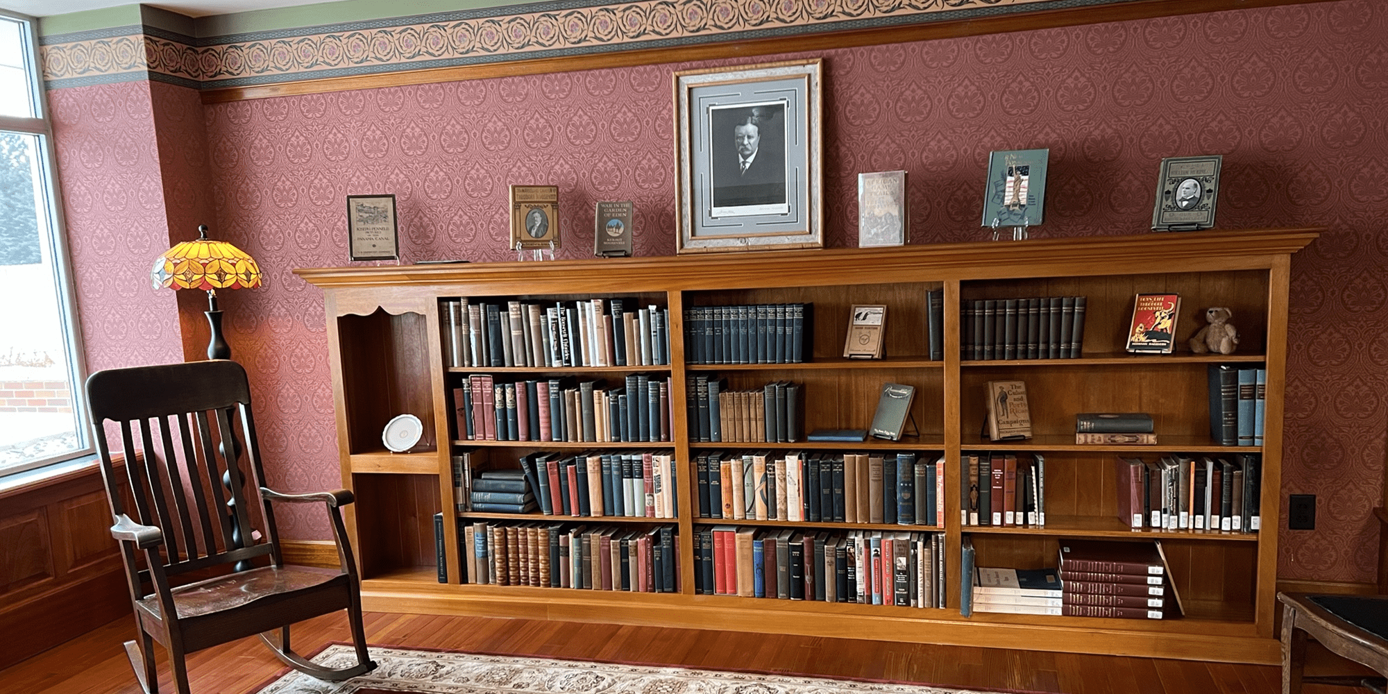 Theodore Roosevelt Center bookcase