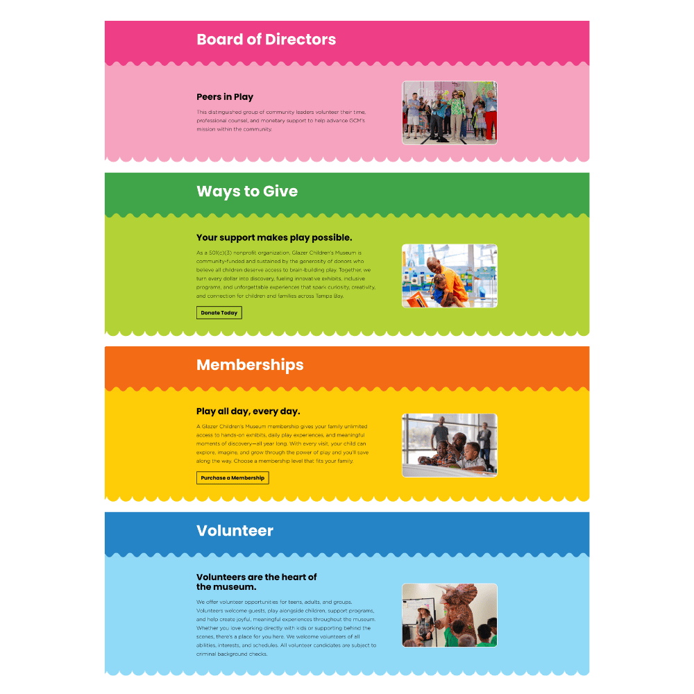 Images showing Glazer's bright color palette